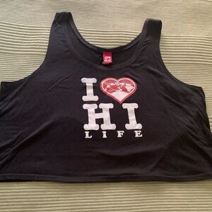 HAWAII HI LIFE GRAHIC‎ TANK TOP WOMENS SZ L